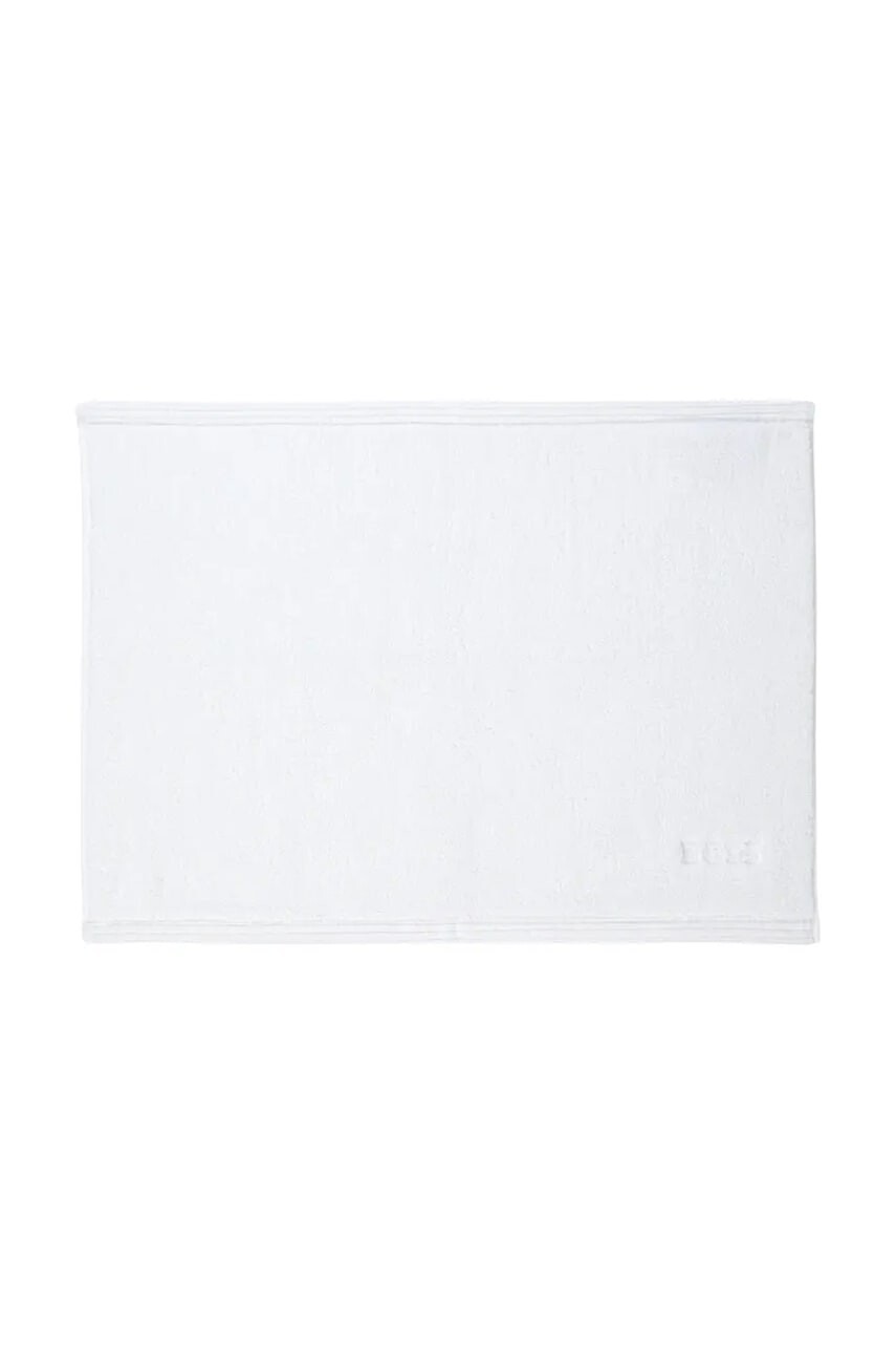 Bavlnený kúpeľňový koberec BOSS EDGE White 50 x 70 cm