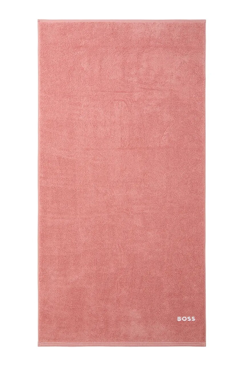 Stredný bavlnený uterák BOSS EDGE Blush 70 x 140 cm