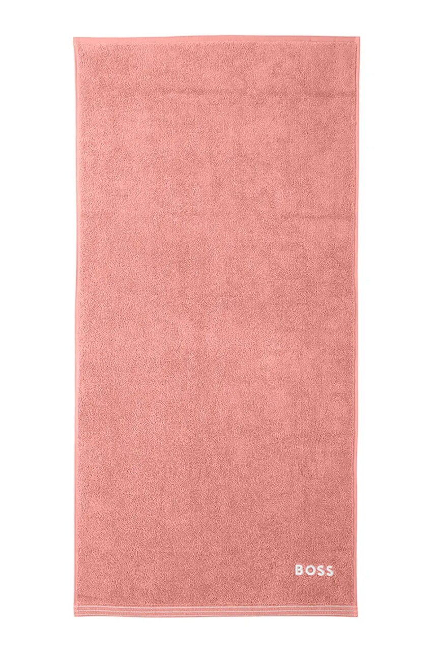 Malý bavlnený uterák BOSS EDGE Blush 50 x 100 cm