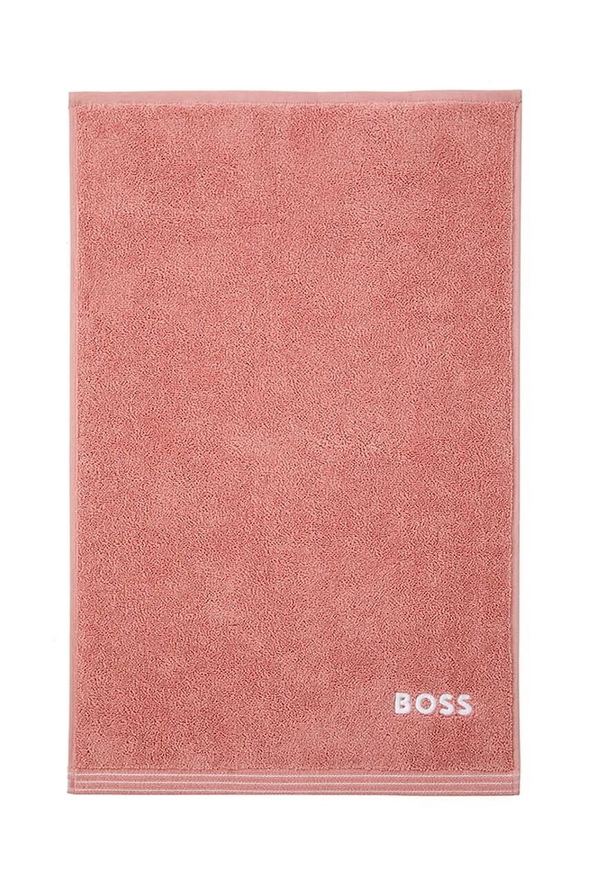 Malý bavlnený uterák BOSS EDGE Blush 40 x 60 cm