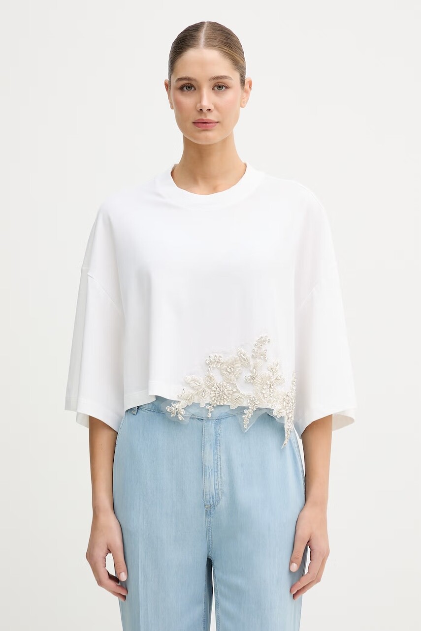 Dámske bavlnené tričko s elastanom Blugirl Blumarine