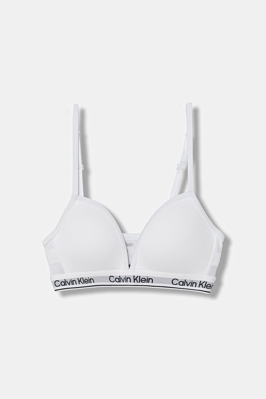 Calvin Klein Underwear trojuholníková podprsenka detská bavlnená s elastanom