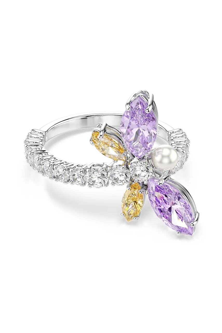 Swarovski prsteň dámsky kovový so swarovski kryštálom Ariana Grande x Swarovski