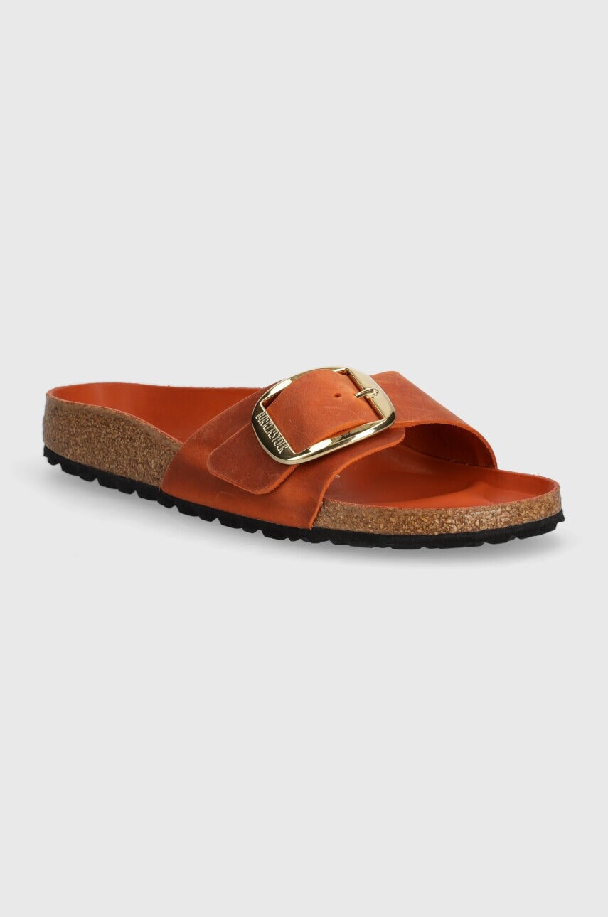 Birkenstock šľapky na plochom podpätku dámske nubukové