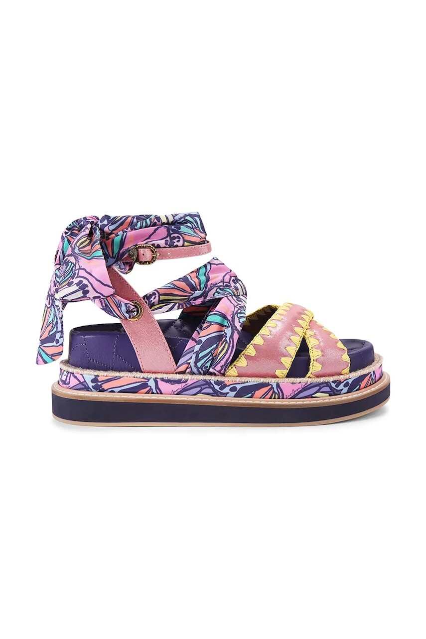 Kurt Geiger London sandále na platforme dámske Orson Cross Scarf Sdl