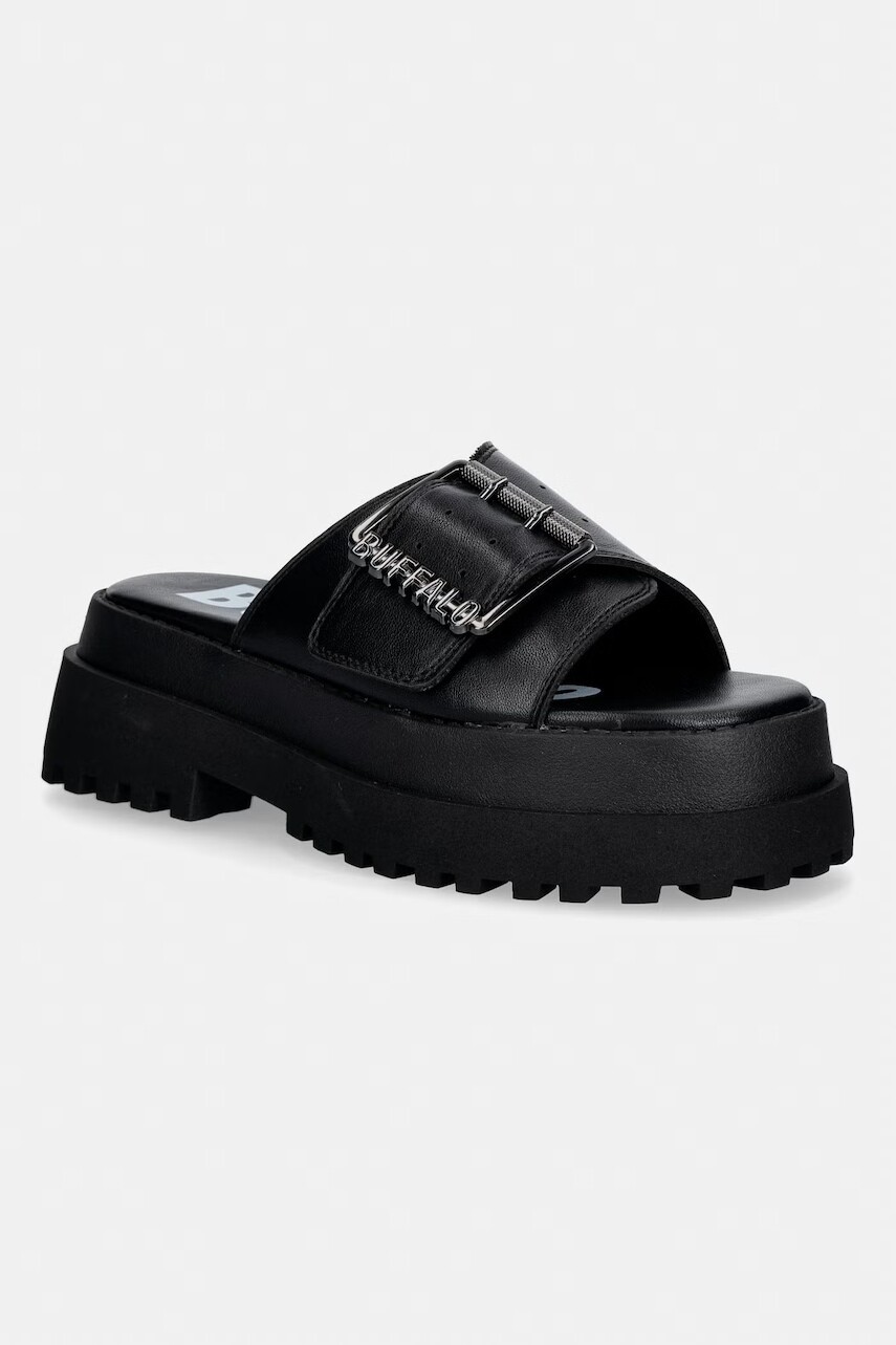 Buffalo šľapky na platforme dámske Pluto Slide Buckle