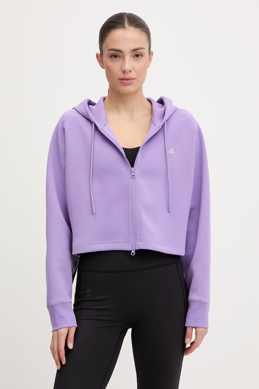 adidas by Stella McCartney športová mikina dámska s bavlnou