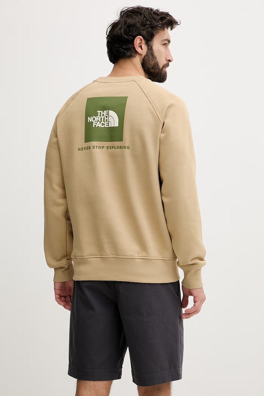 The North Face mikina pánska s bavlnou Raglan