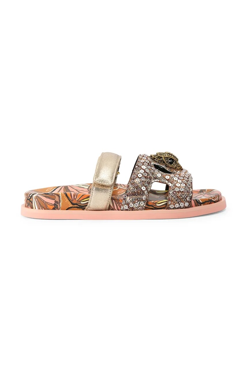 Kurt Geiger London šľapky na plochom podpätku dámske Eagle Cut Out Sandal