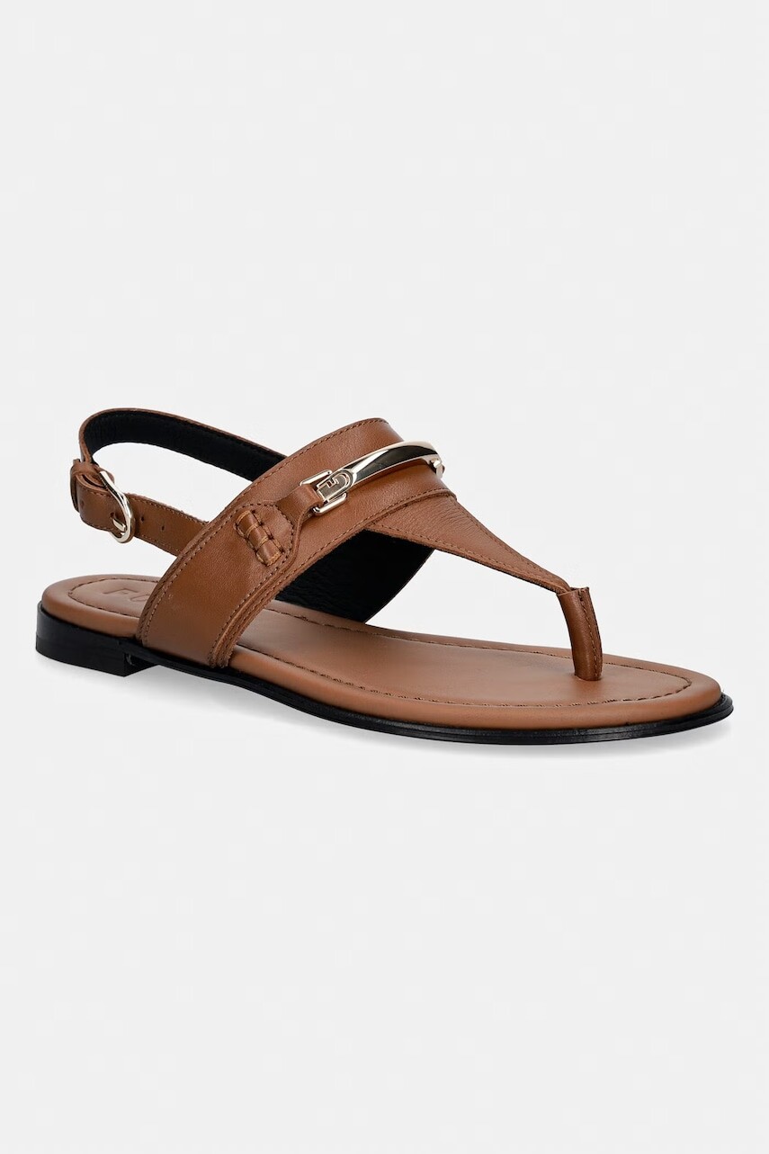 Furla sandále na plochom podpätku dámske kožené Heritage Thong