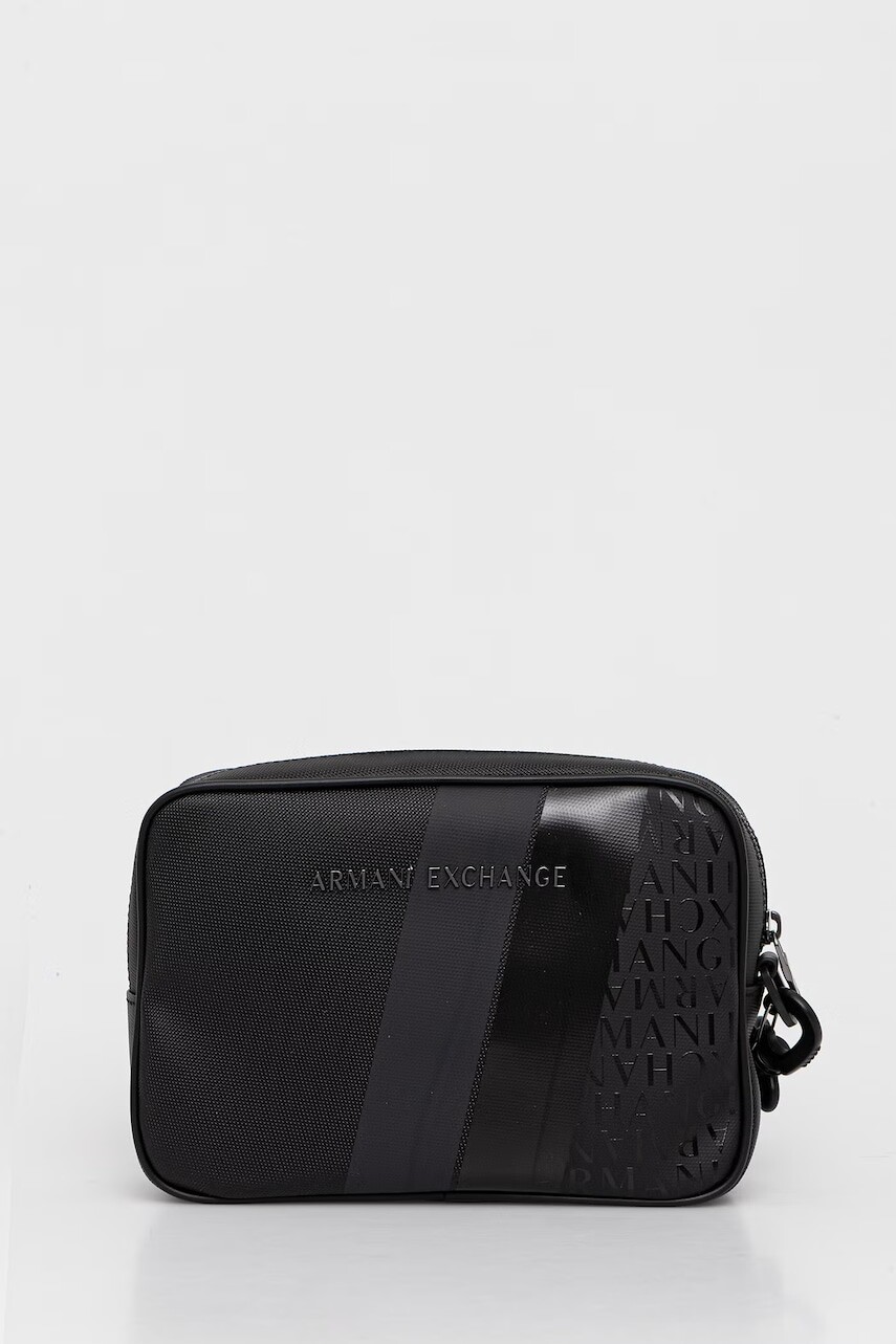 Armani Exchange kozmetická taška pánska z imitácie kože