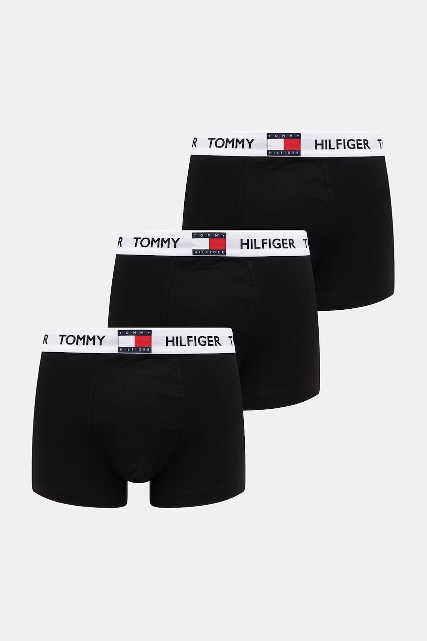 Tommy Hilfiger boxerky pánske bavlnené s elastanom 3-pak