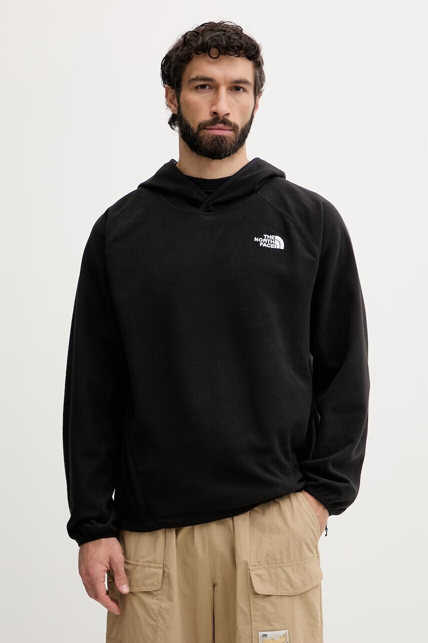 The North Face mikina s kapucňou pánska flísová OXARA