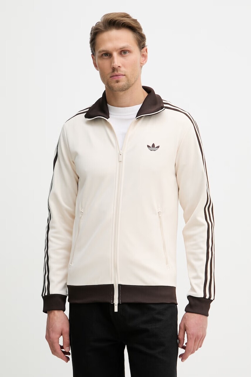adidas Originals mikina na zips pánska bavlnená