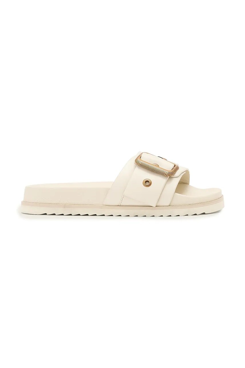 AllSaints šľapky dámske kožené Ellie Western Sandals
