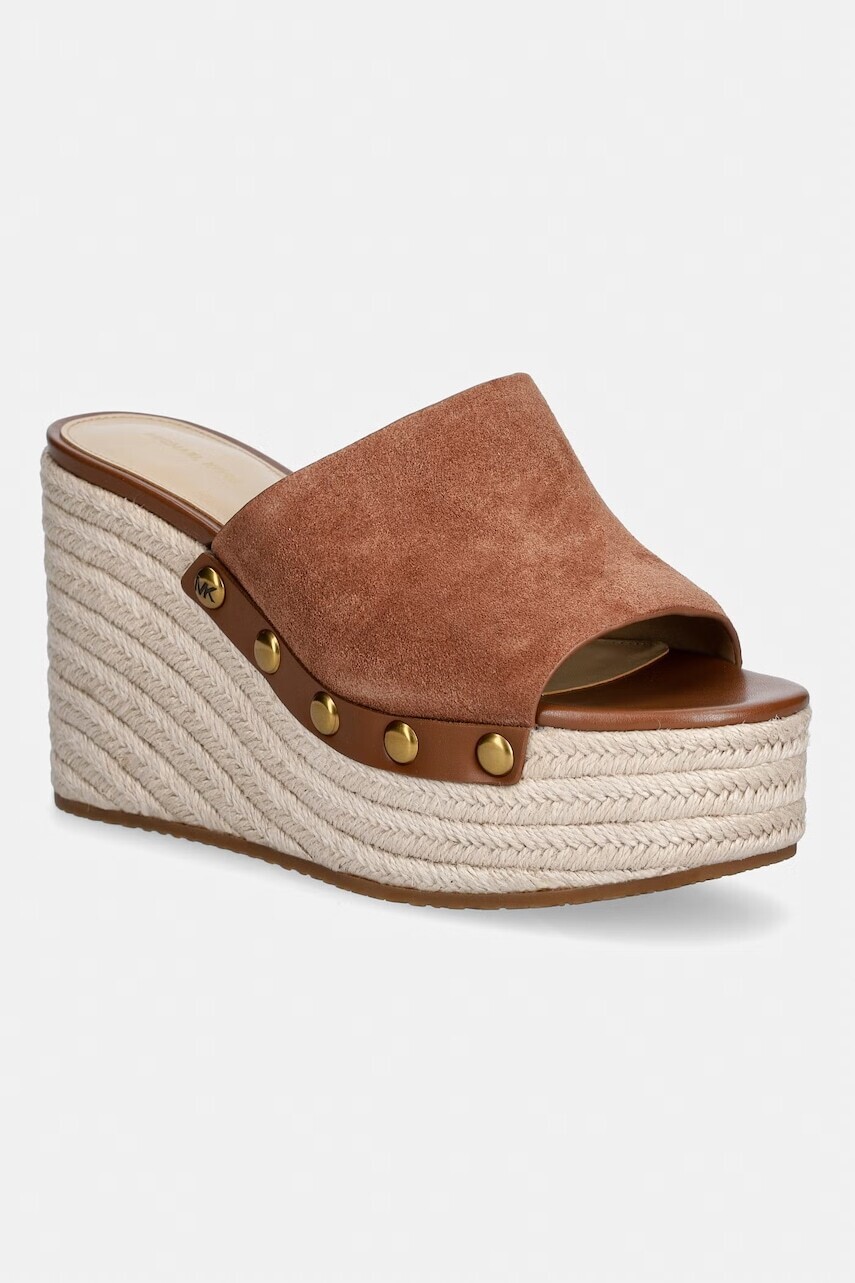 MICHAEL Michael Kors šľapky dámske semišové Mayes Wedge Sandal