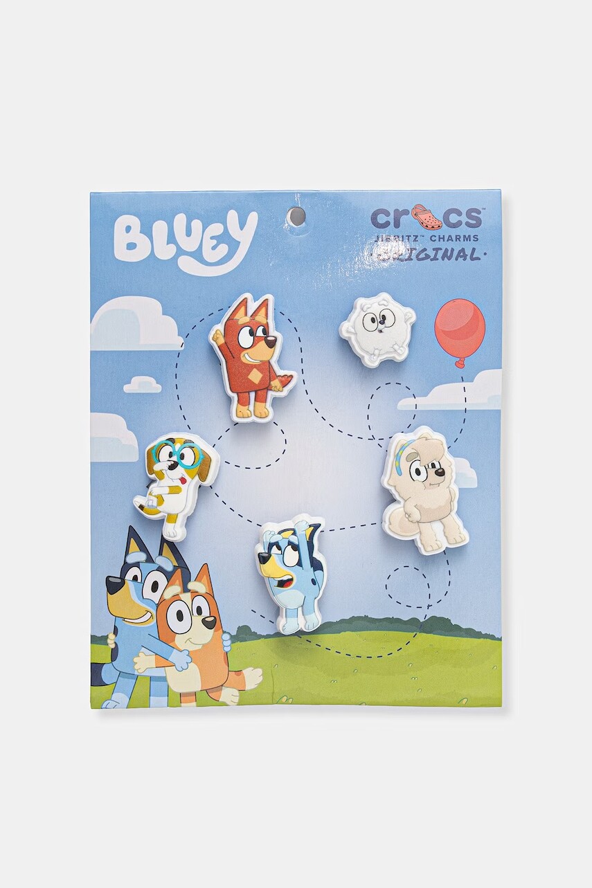 Crocs detské ozdobné odznaky na obuv Bluey Multi 5 Pck