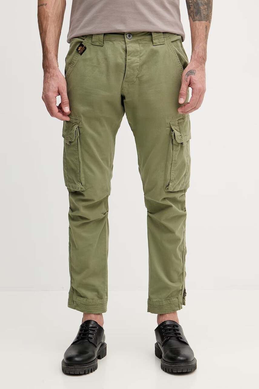 Alpha Industries nohavice cargo pánske bavlnené s elastanom Task Force Pant
