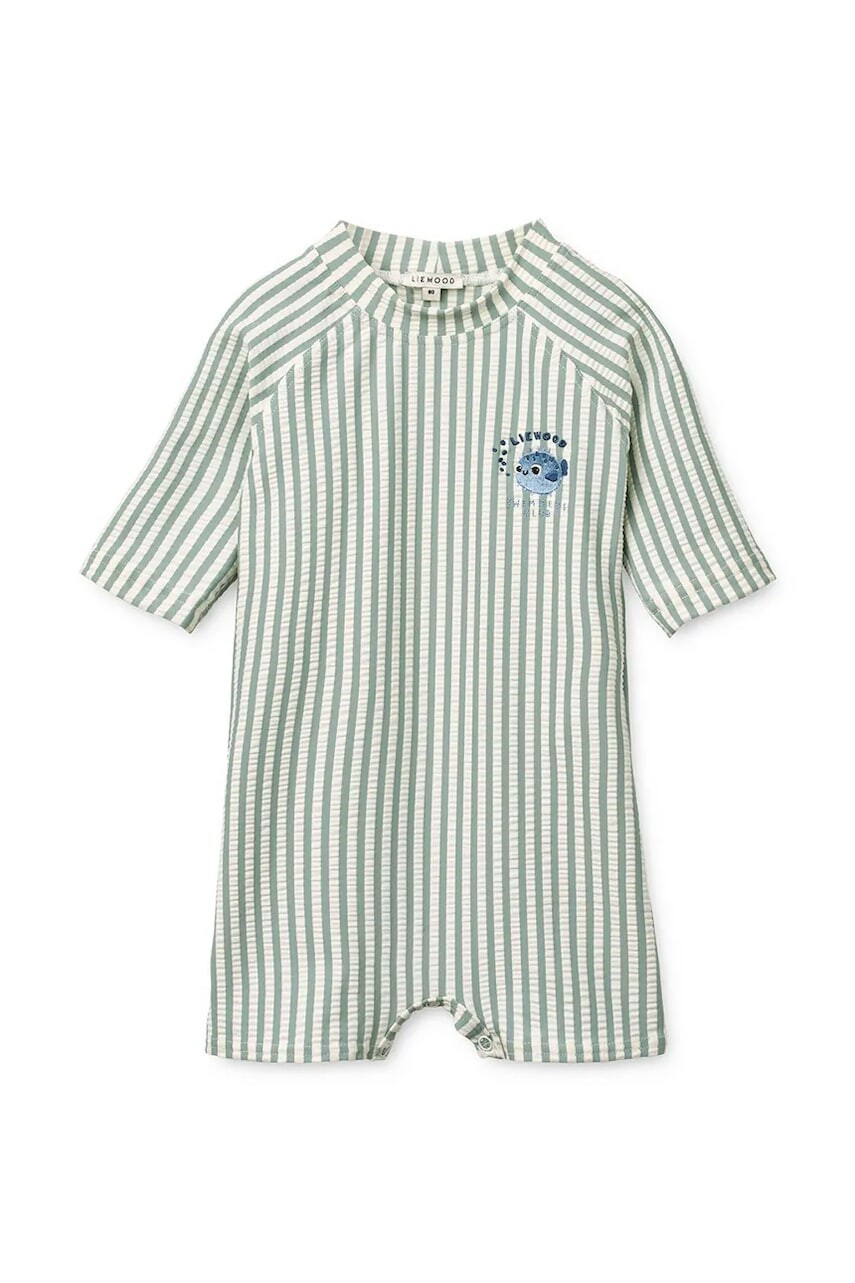 Liewood detský plážový overal Thor Seersucker Baby Swim Jumpsuit