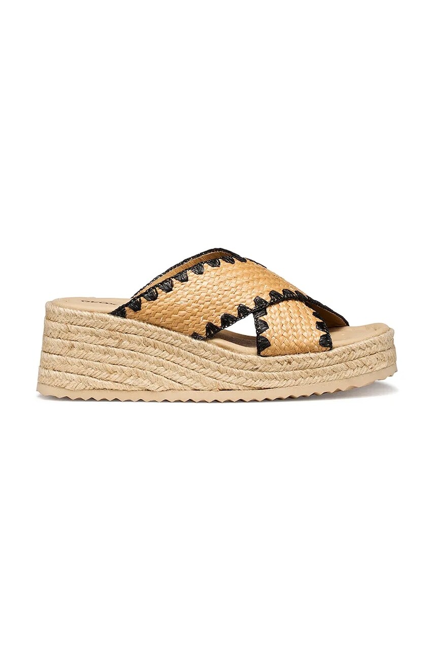 Geox espadrilky na platforme po celej dĺžke dámske D ALEMERIA