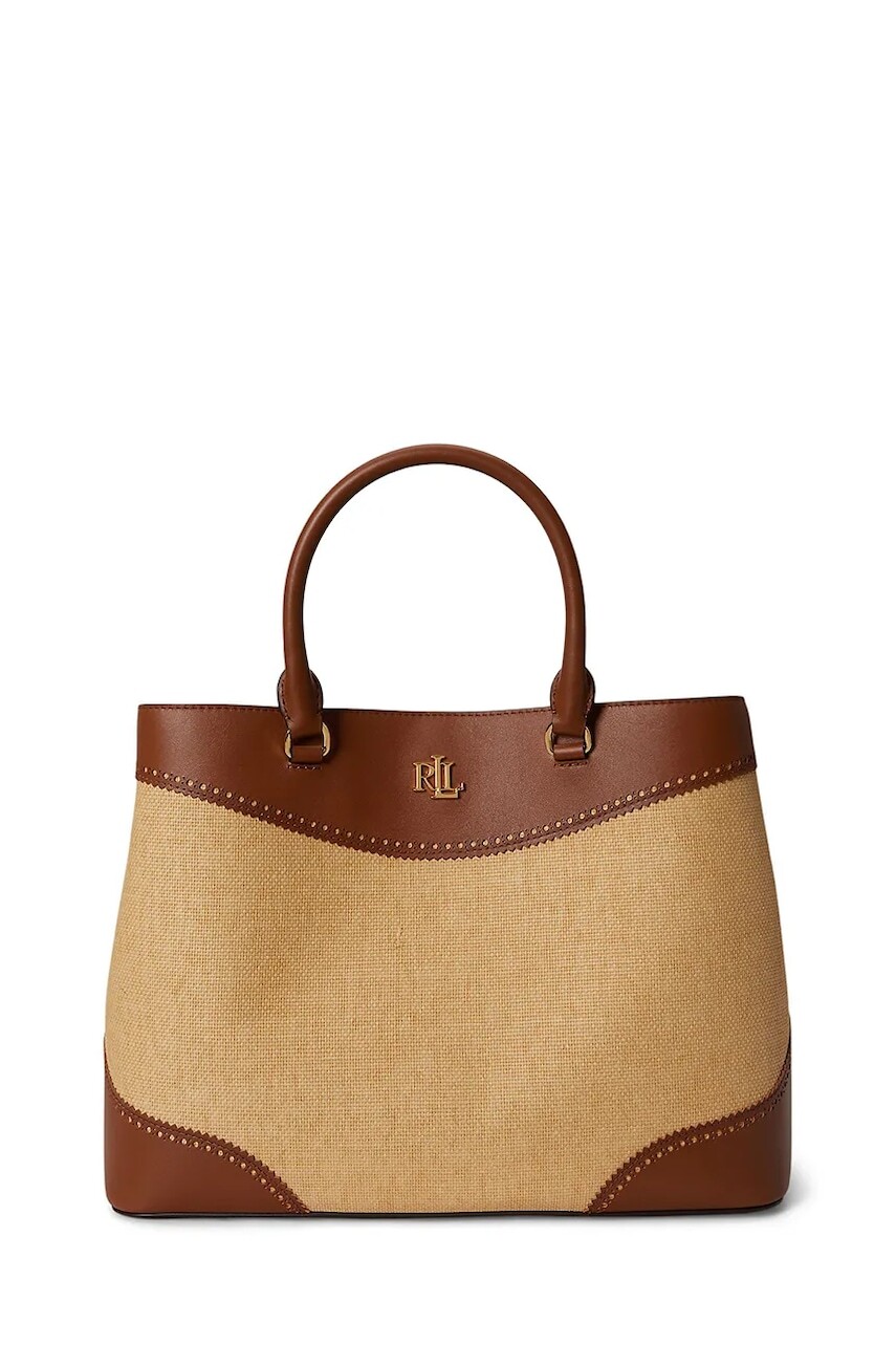 Lauren Ralph Lauren kabelka typu shopper dámska kožená