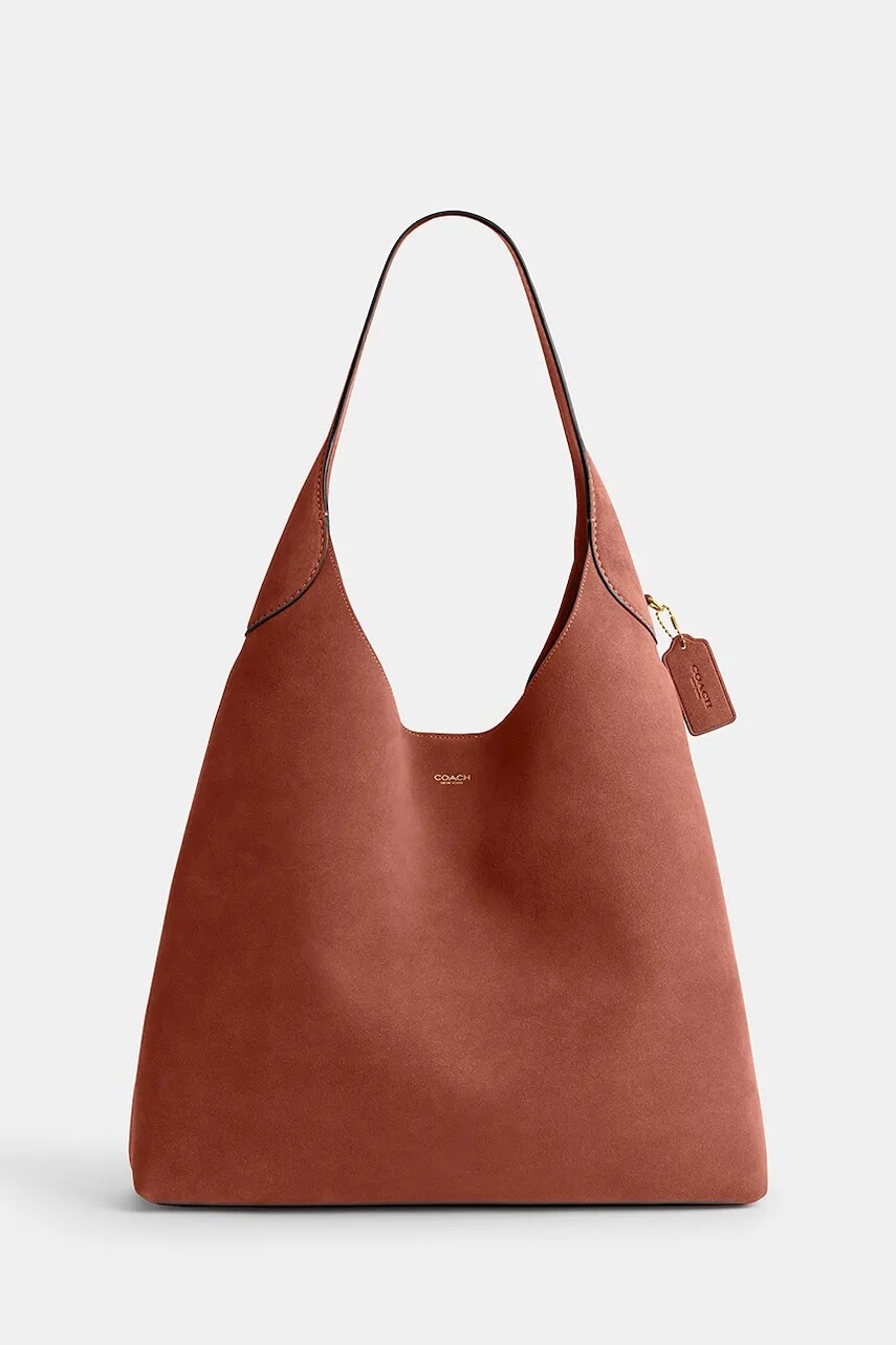 Coach kabelka typu shopper dámska semišová Suade Brooklyn Shoulder Bag 39