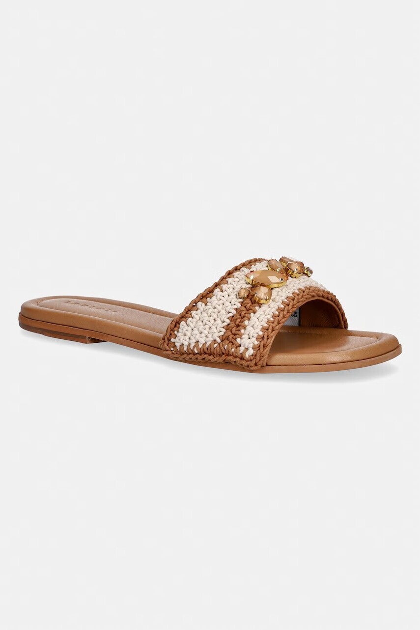 Inuikii šľapky na plochom podpätku dámske Woven Cali