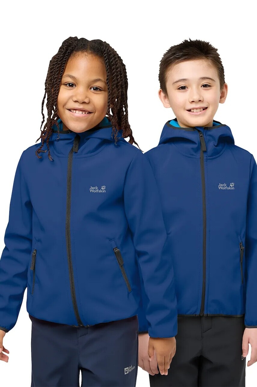 Jack Wolfskin softshellová bunda detská FOURWINDS JACKET KIDS