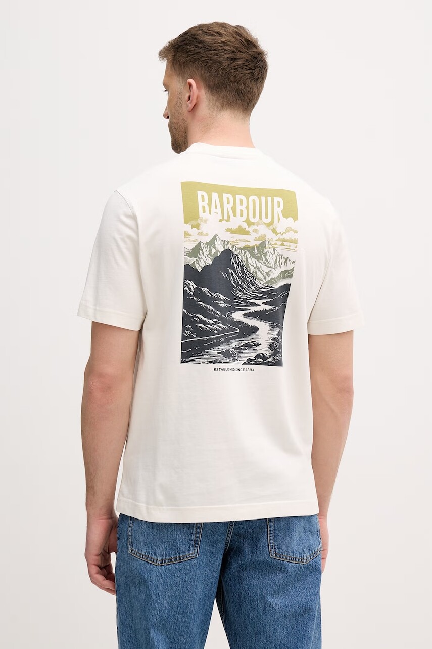Barbour pánske bavlnené tričko