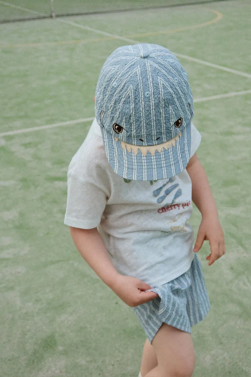 Konges Sløjd detská bavlnená šiltovka ELLIOT SHARK CAP GOTS