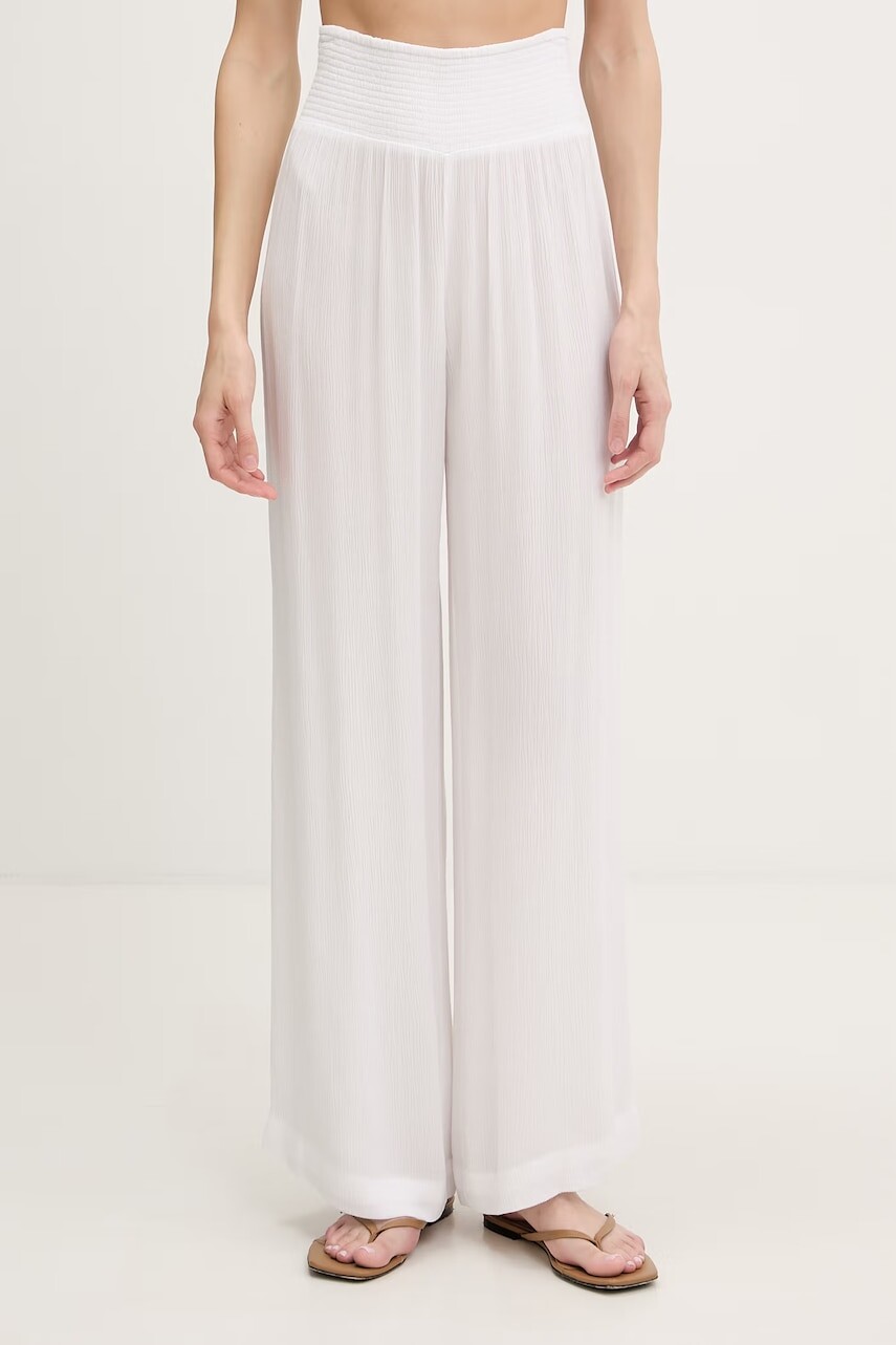 DKNY Nohavice wide leg dámske