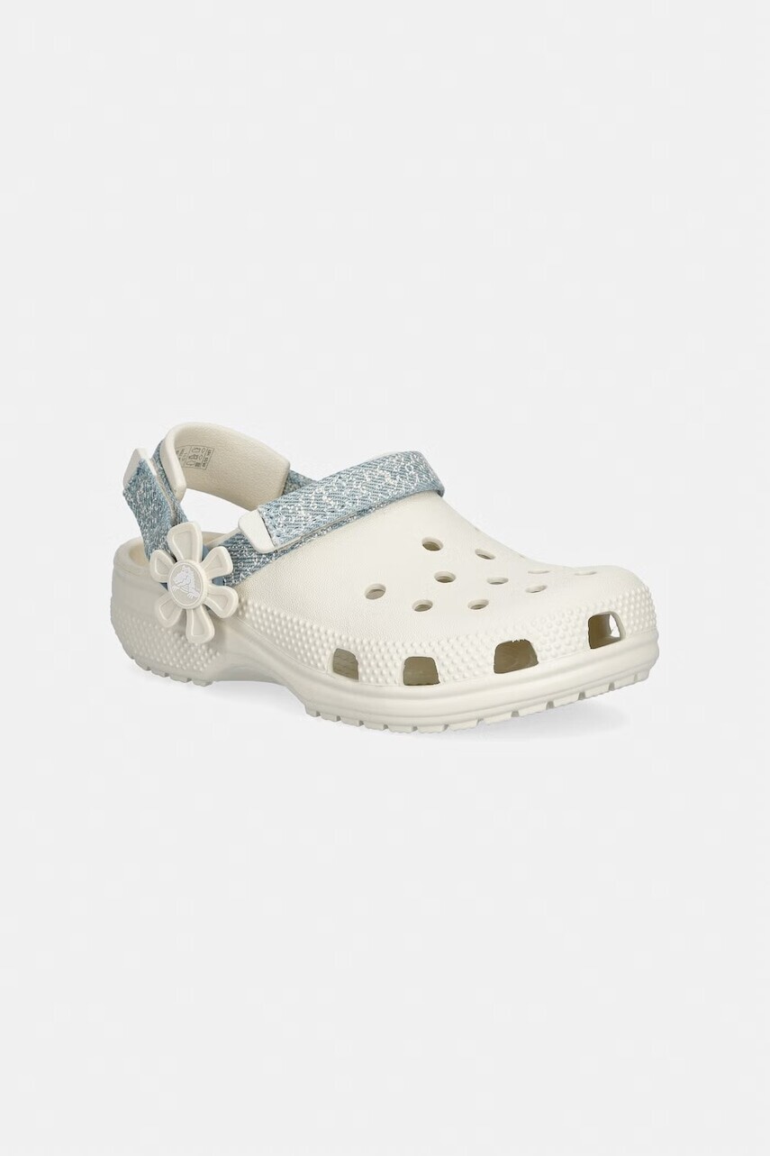 Crocs detské šľapky CLASSIC DNM FLWR ADJ BACKSTRAP CLOG K