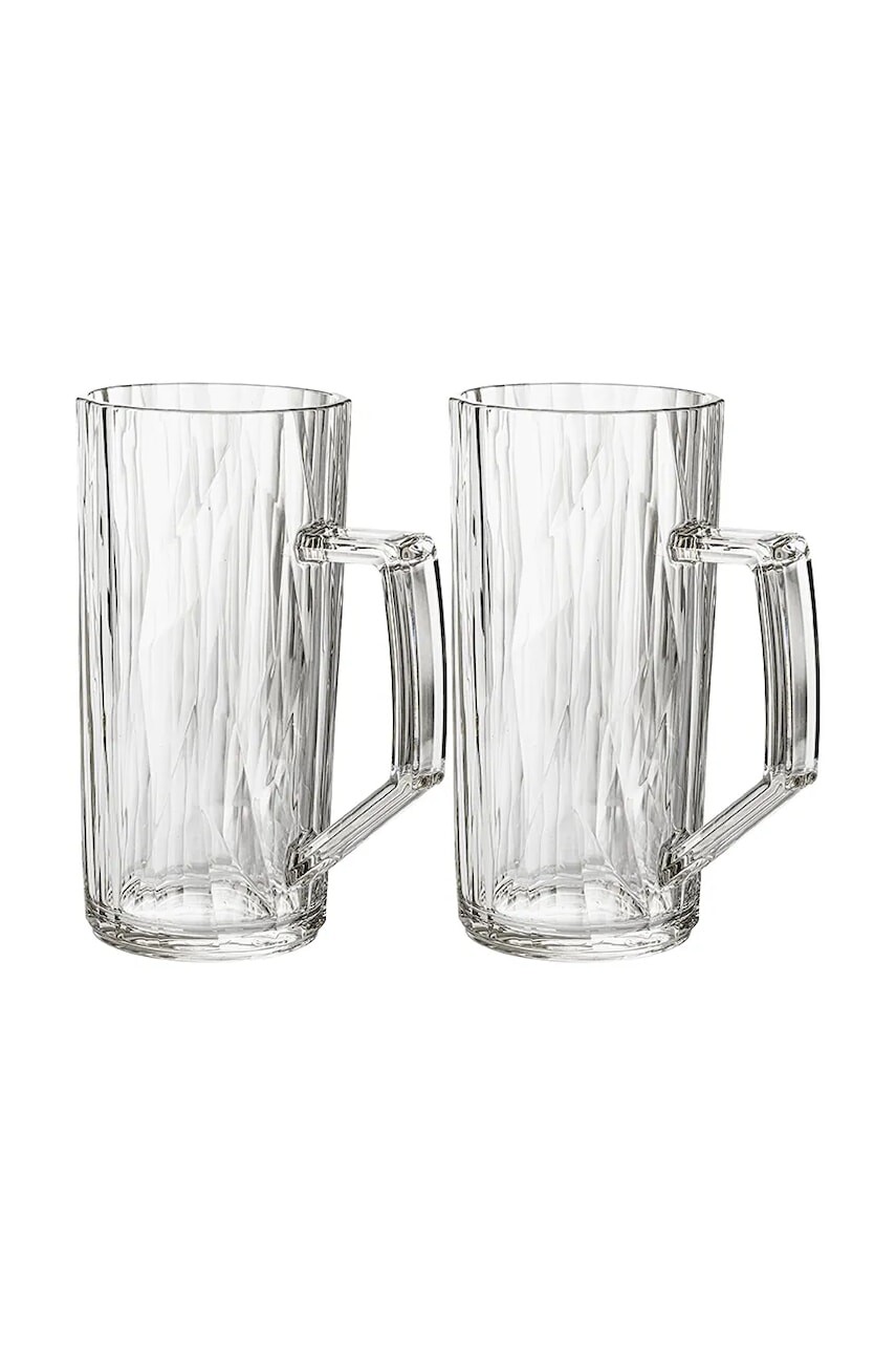 Koziol sada pohárov na pivo z plastu 500 ml