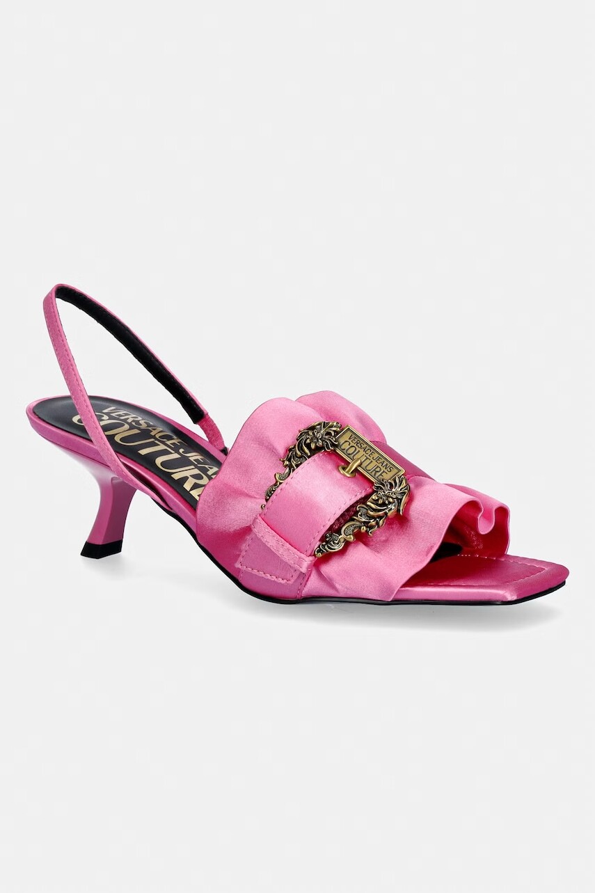 Versace Jeans Couture sandále na ihličkovom podpätku