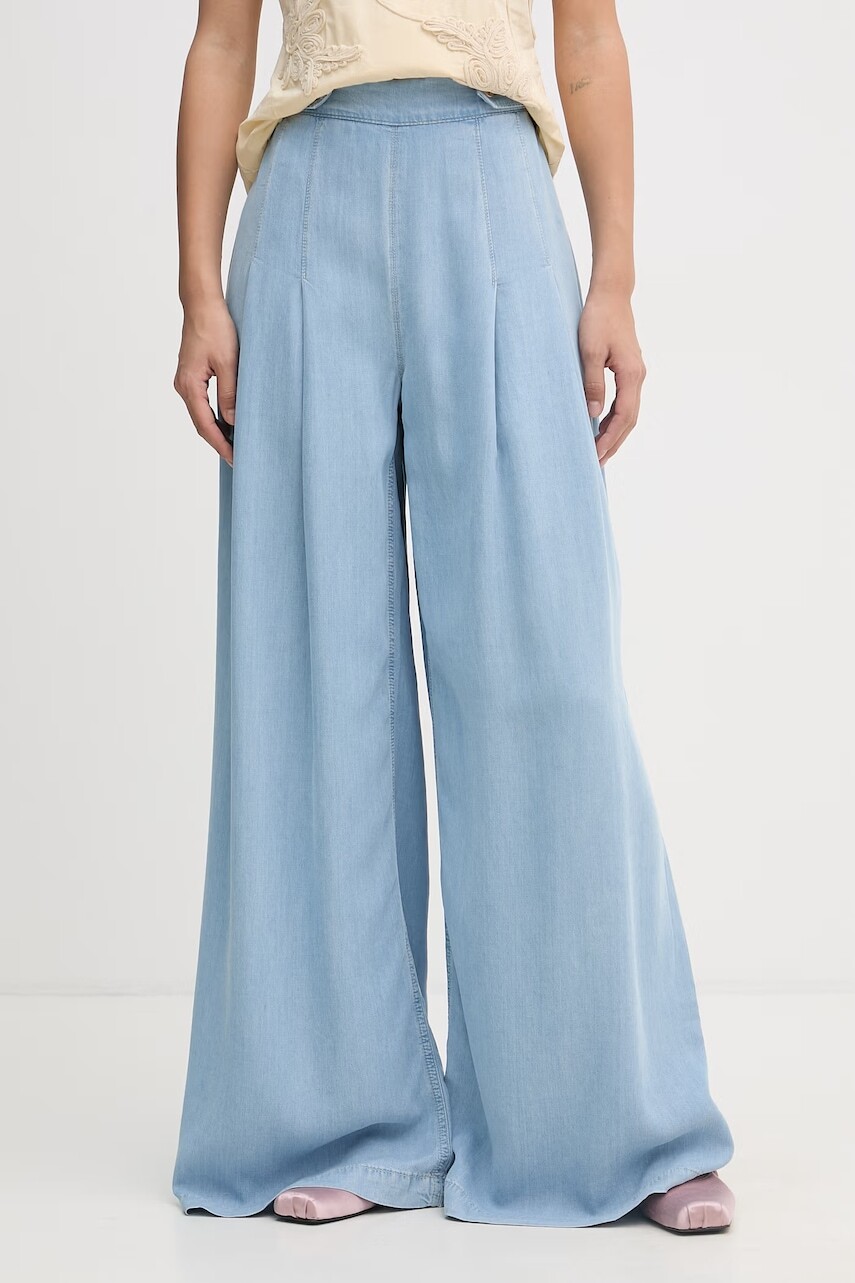 Blugirl Blumarine nohavice dámske s lyocellom