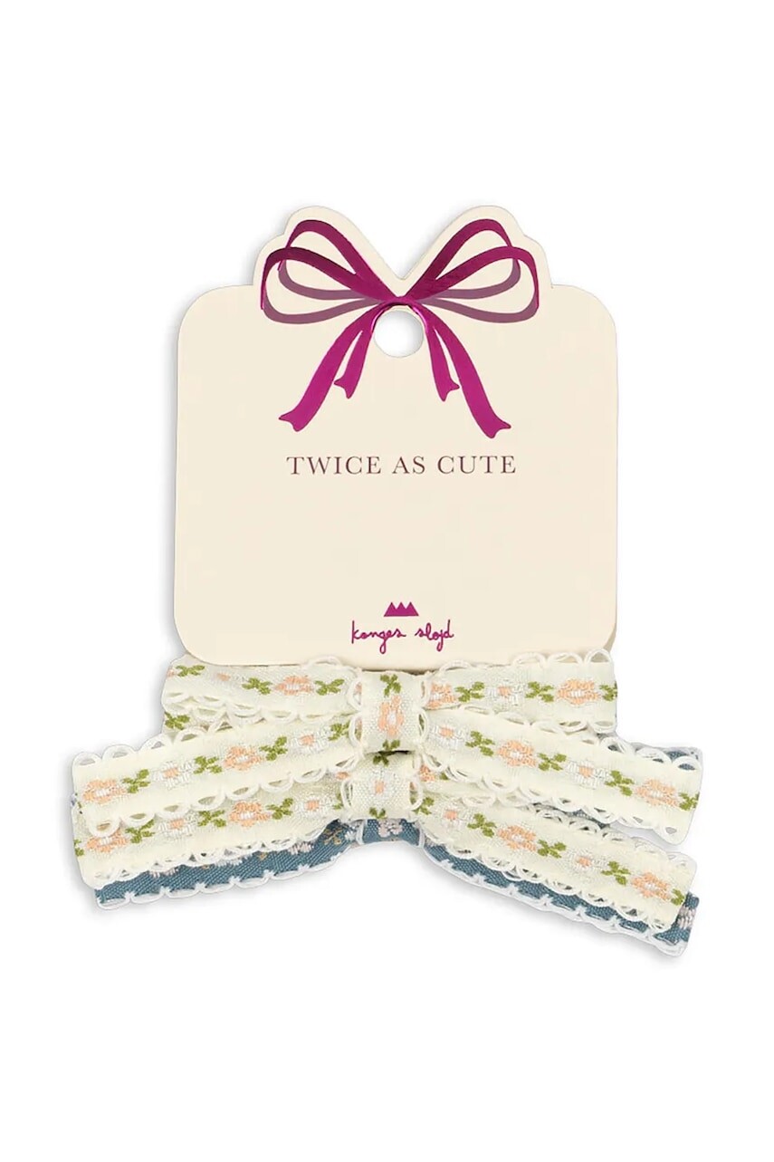 Konges Sløjd detské gumičky do vlasov 4 pak LEONORA BOW HAIR ELASTIC 4-pak