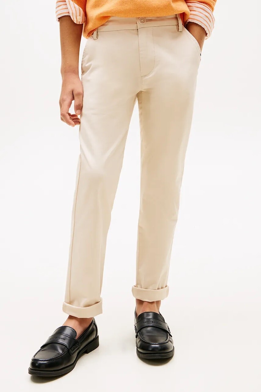 Tommy Hilfiger nohavice chinos detské s bavlnou
