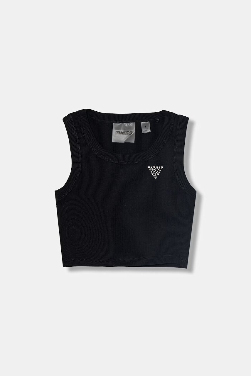 Guess Crop top detská z viskózy