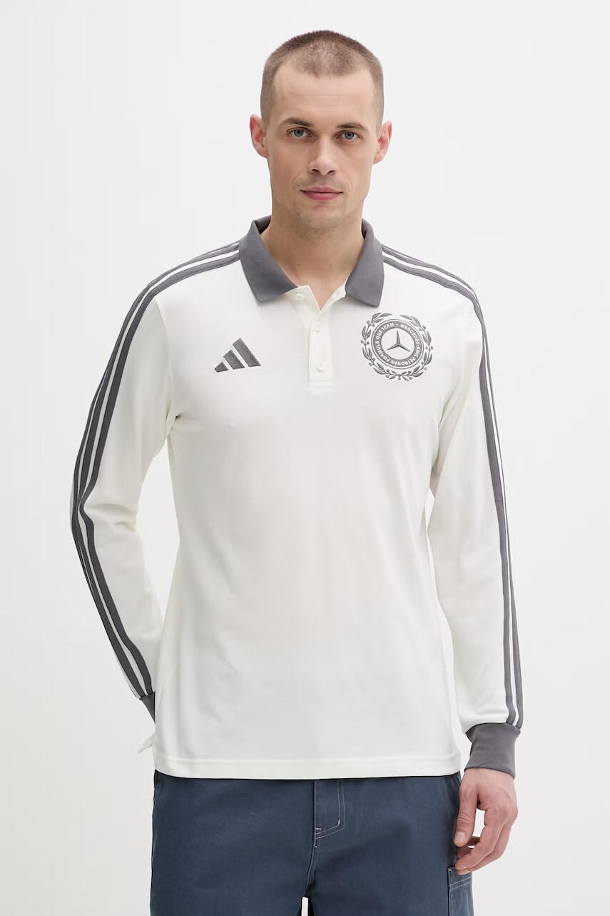 adidas tričko s dlhým rukávom pánske s bavlnou x Mercedes