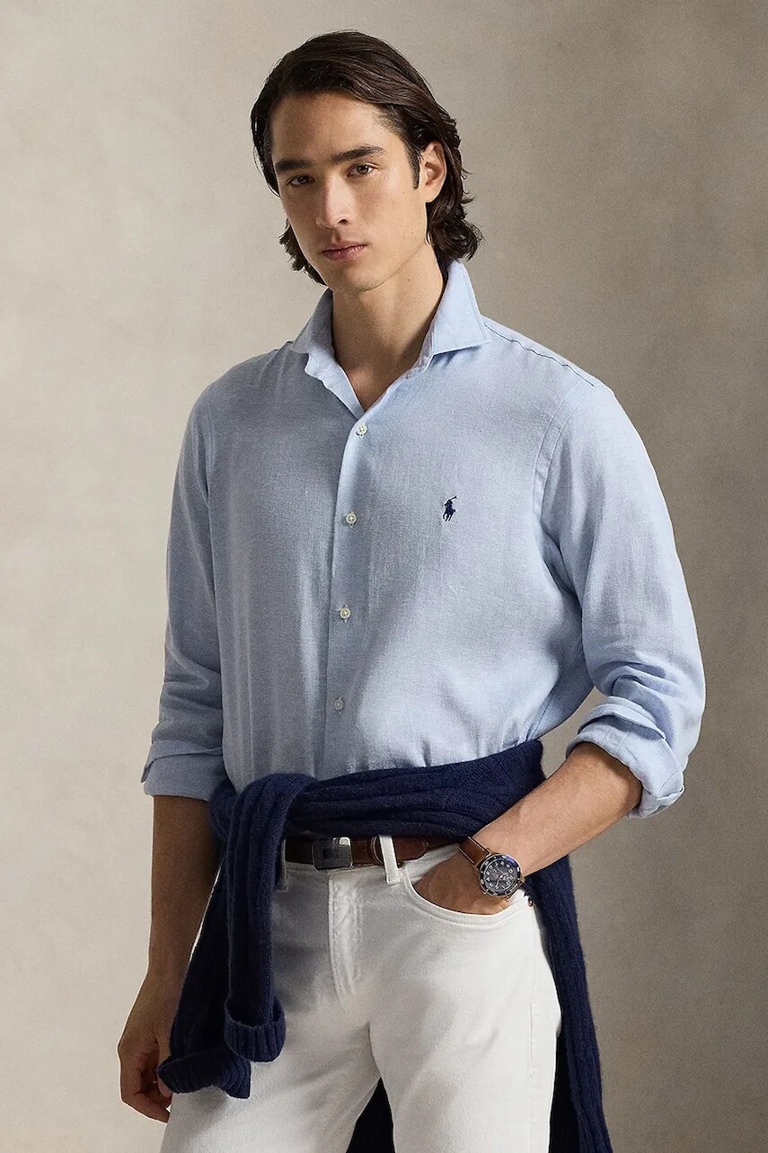 Polo Ralph Lauren košeľa pánska vlnená