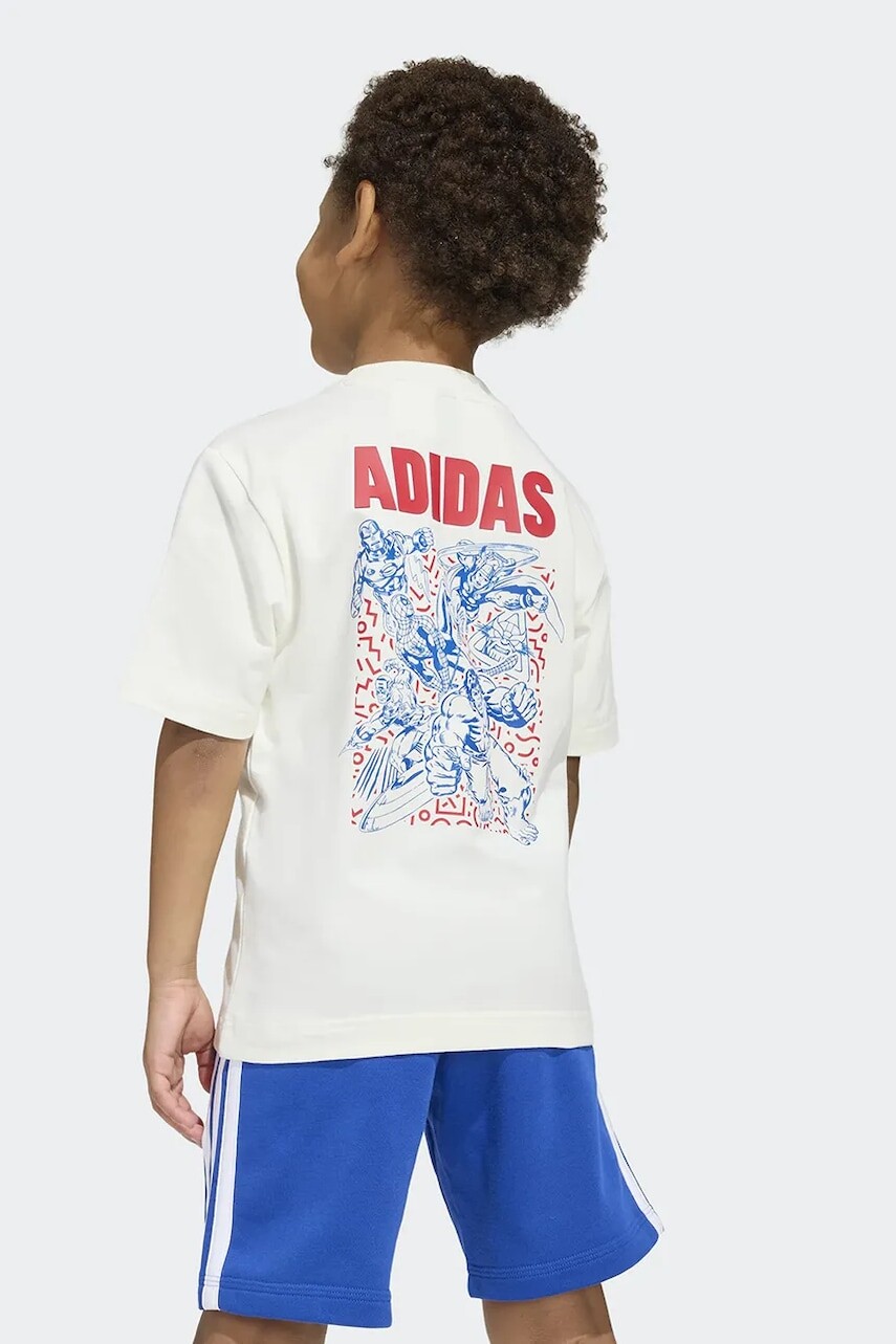 adidas tričko detské bavlnené s elastanom Marvel