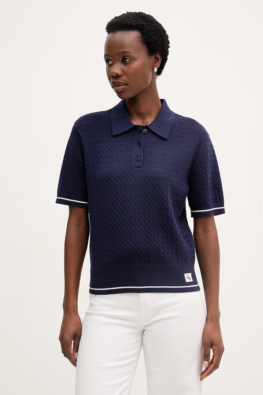 Calvin Klein Jeans úpletové polo tričko dámske