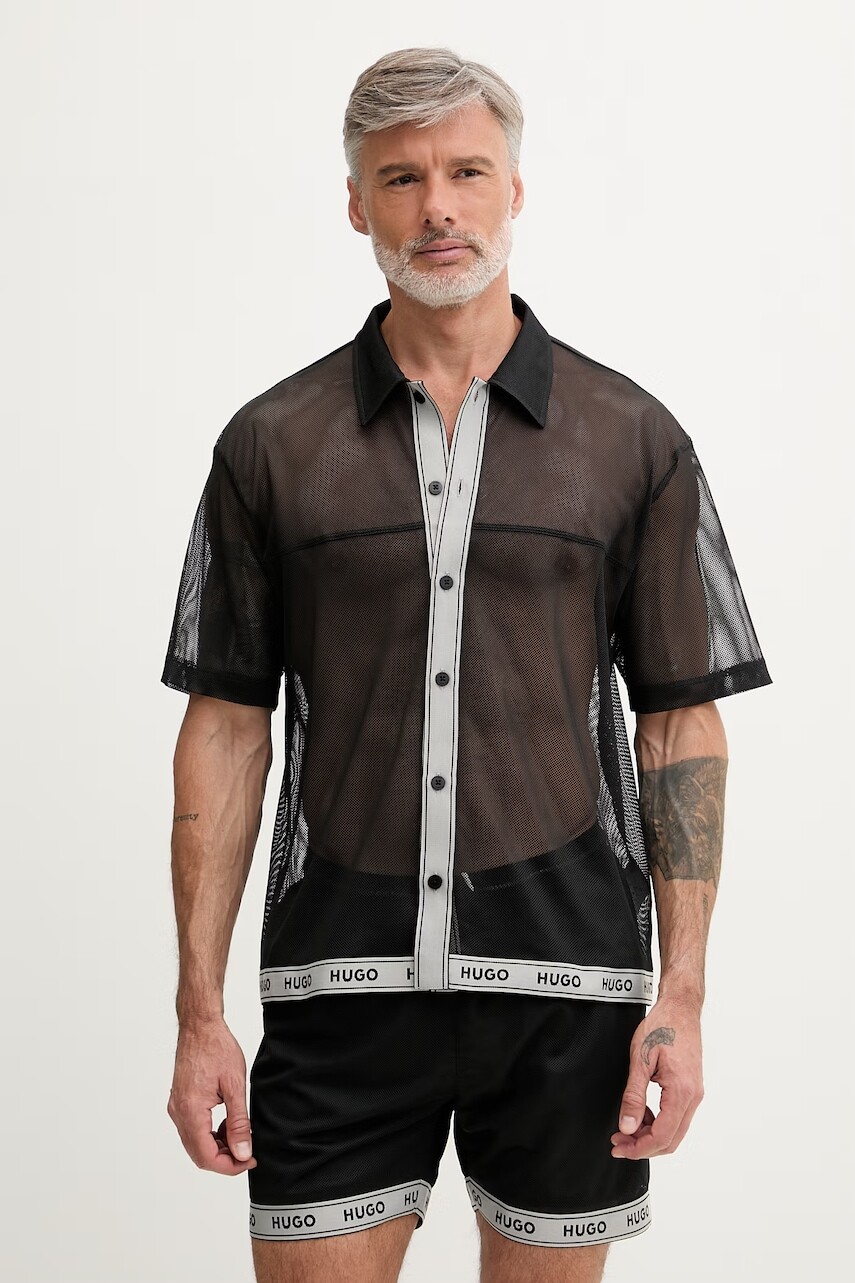 HUGO plážová košeľa pánska LITE_BEACH SHIRT