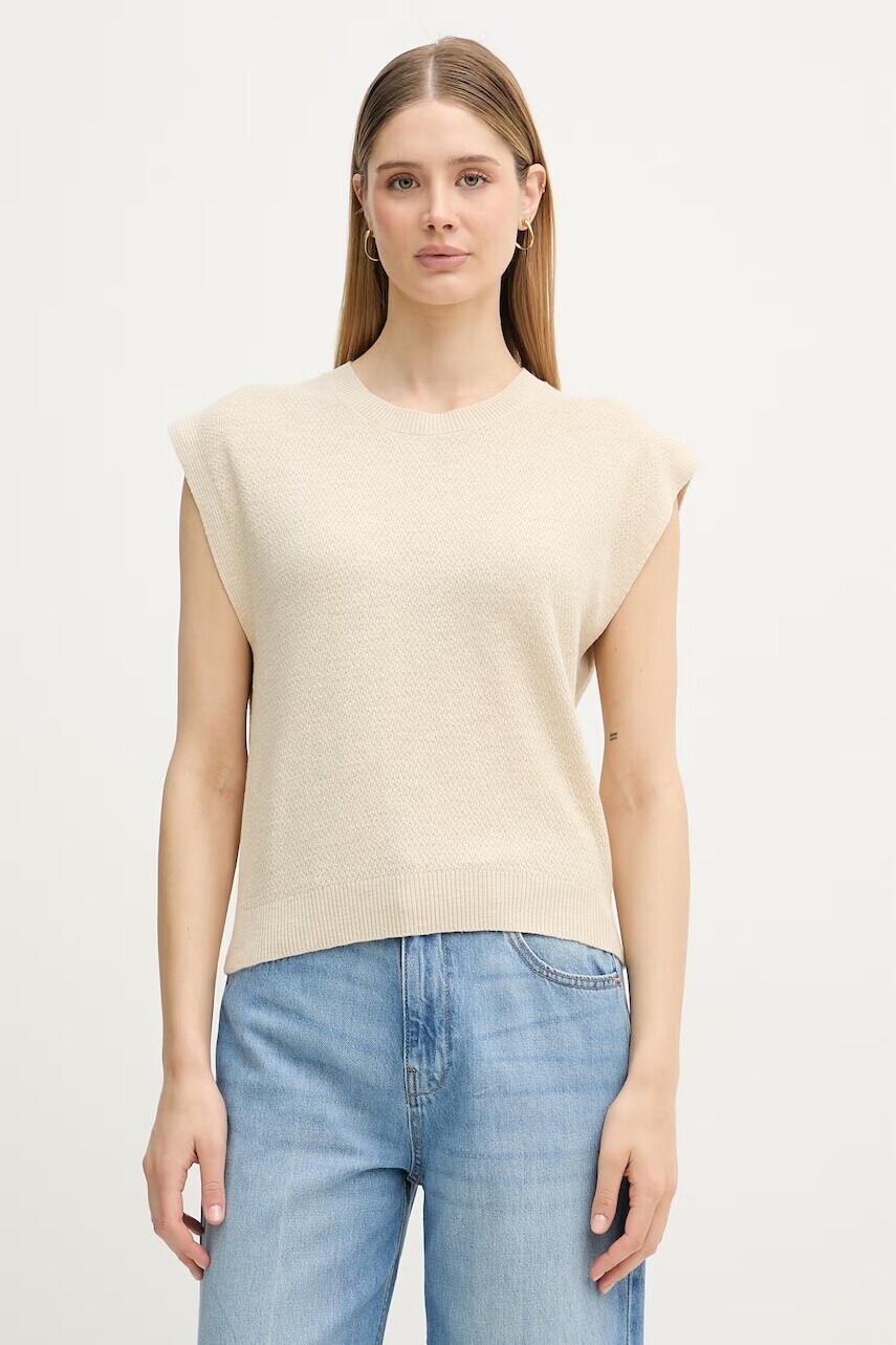 United Colors of Benetton top dámsky s ľanom