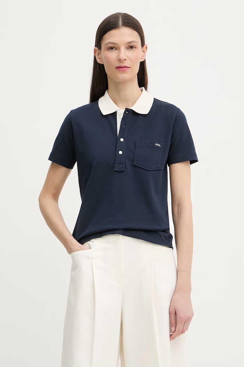 A.P.C. polo tričko dámske bavlnené