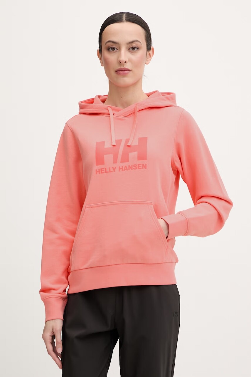 Helly Hansen mikina s kapucňou dámska bavlnená