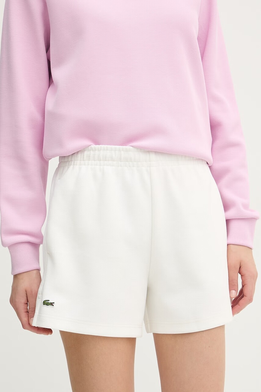 Lacoste teplákové šortky dámske s bavlnou