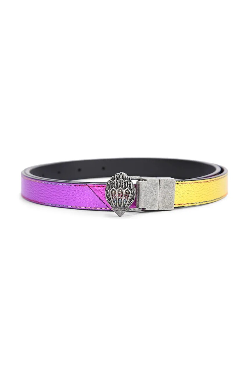 Kurt Geiger London obojstranný opasok dámsky kožený Eagle Belt