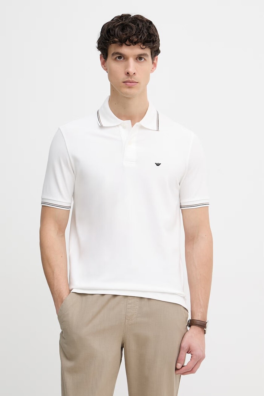Emporio Armani tričko pánske bavlnené s elastanom