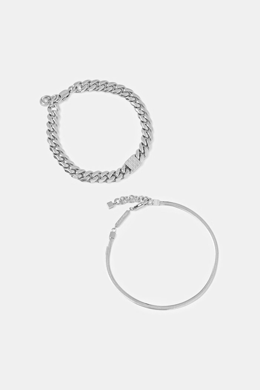 Calvin Klein náramok pánsky zo šľachtenej ocele 2-pak
